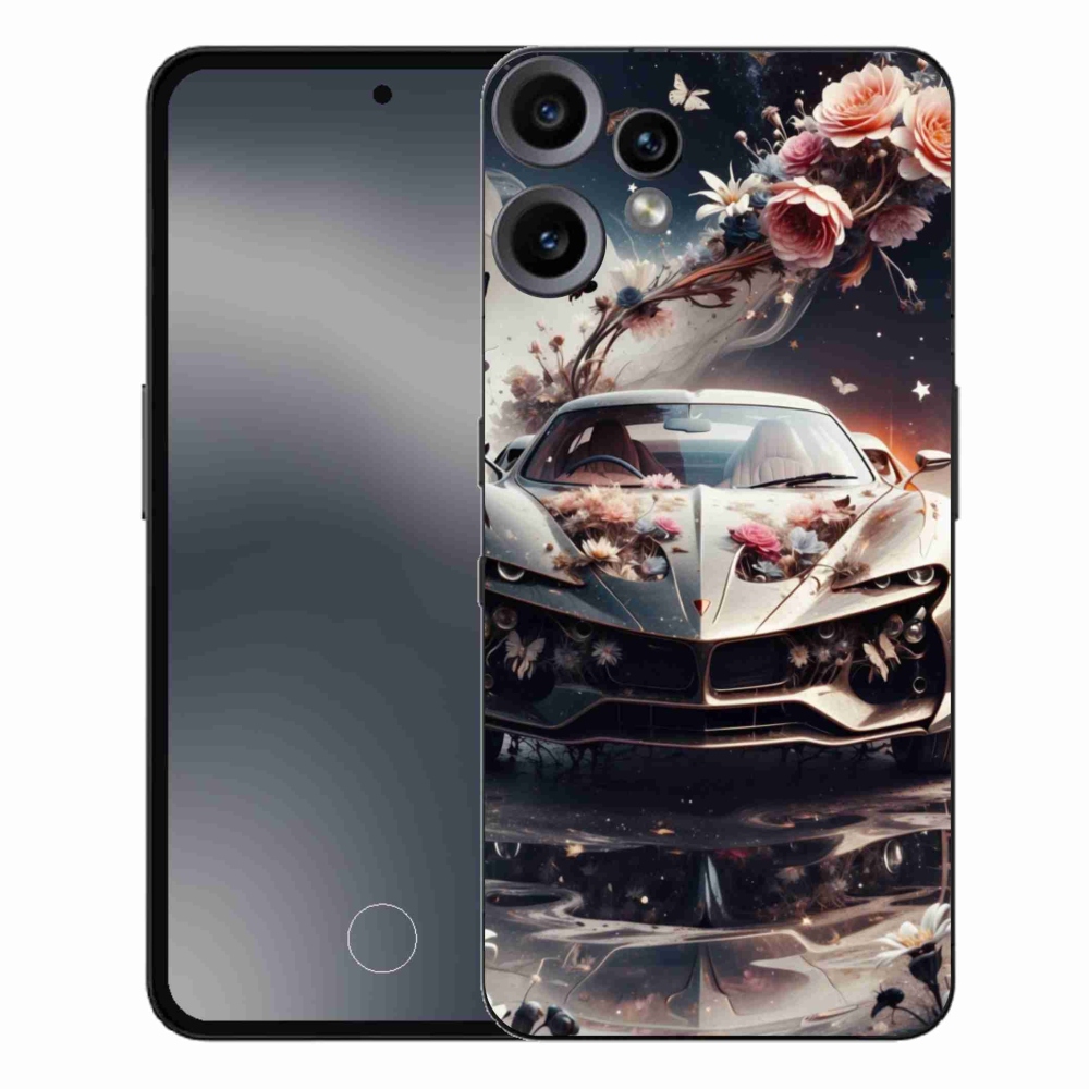 Gelový kryt mmCase na Nothing CMF Phone 2 Pro - květinový sportovní vůz