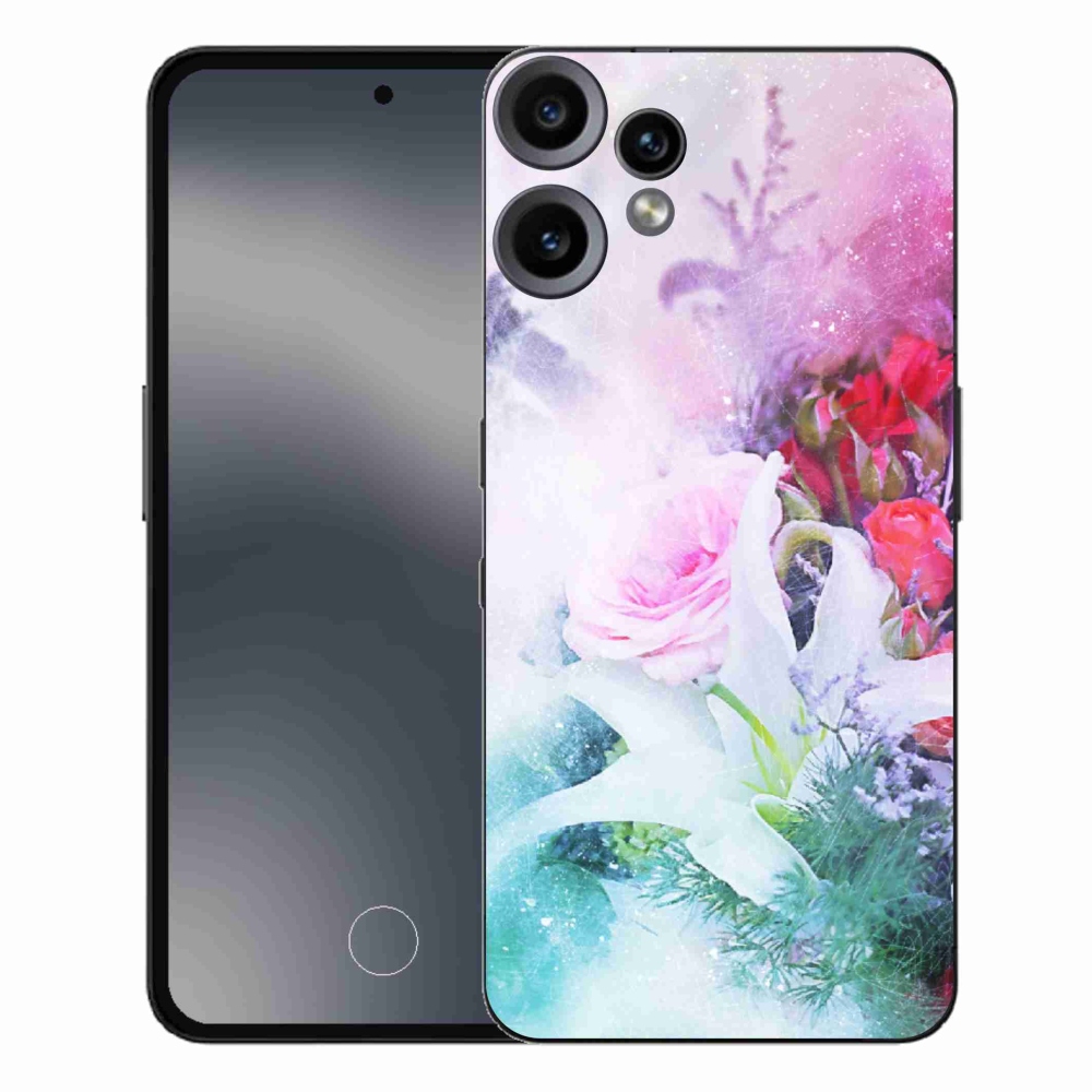 Gelový kryt mmCase na Nothing CMF Phone 2 Pro - květiny 4