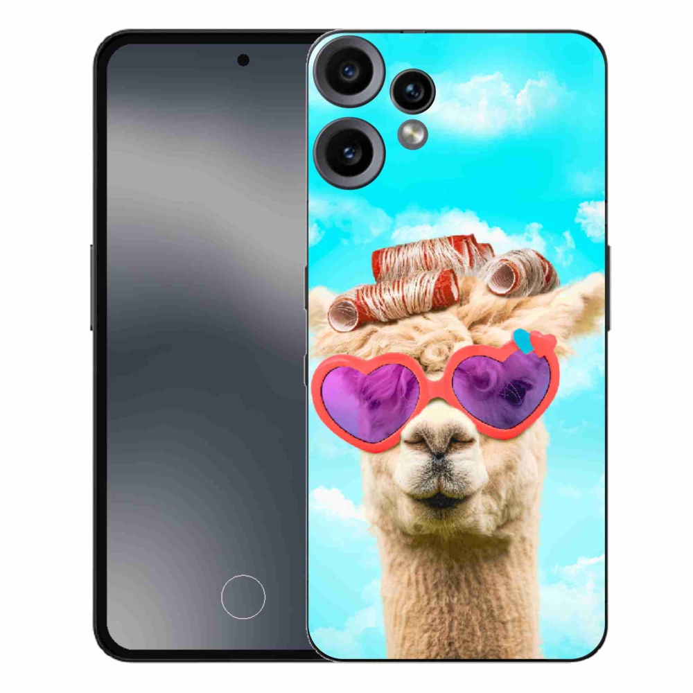 Gelový kryt mmCase na Nothing CMF Phone 2 Pro - lama s brýlemi