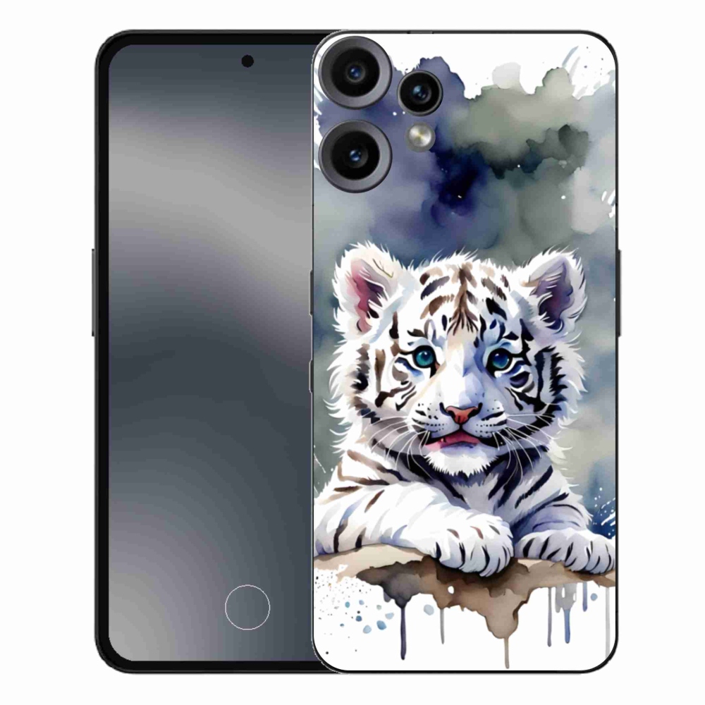 Gelový kryt mmCase na Nothing CMF Phone 2 Pro - mládě bílého tygra