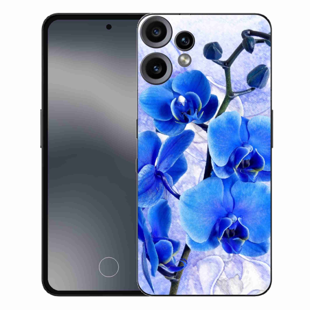 Gelový kryt mmCase na Nothing CMF Phone 2 Pro - modré květy