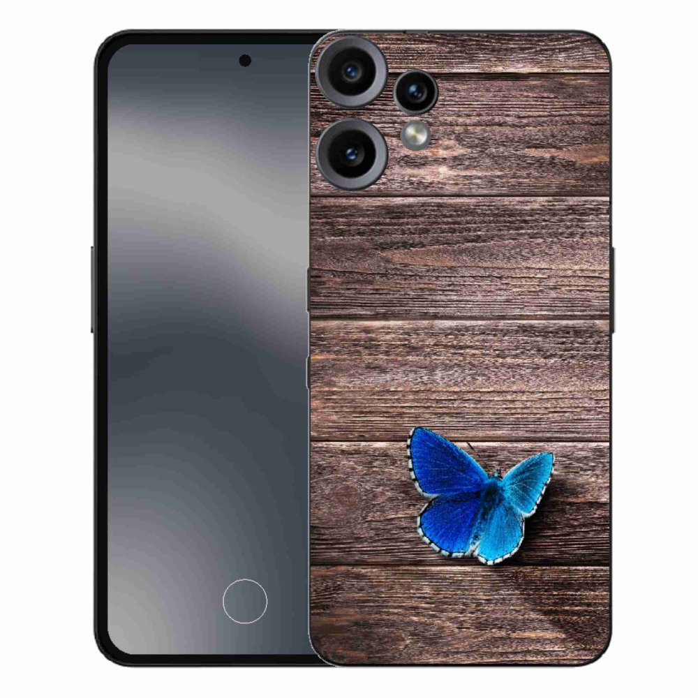 Gelový kryt mmCase na Nothing CMF Phone 2 Pro - modrý motýl 1