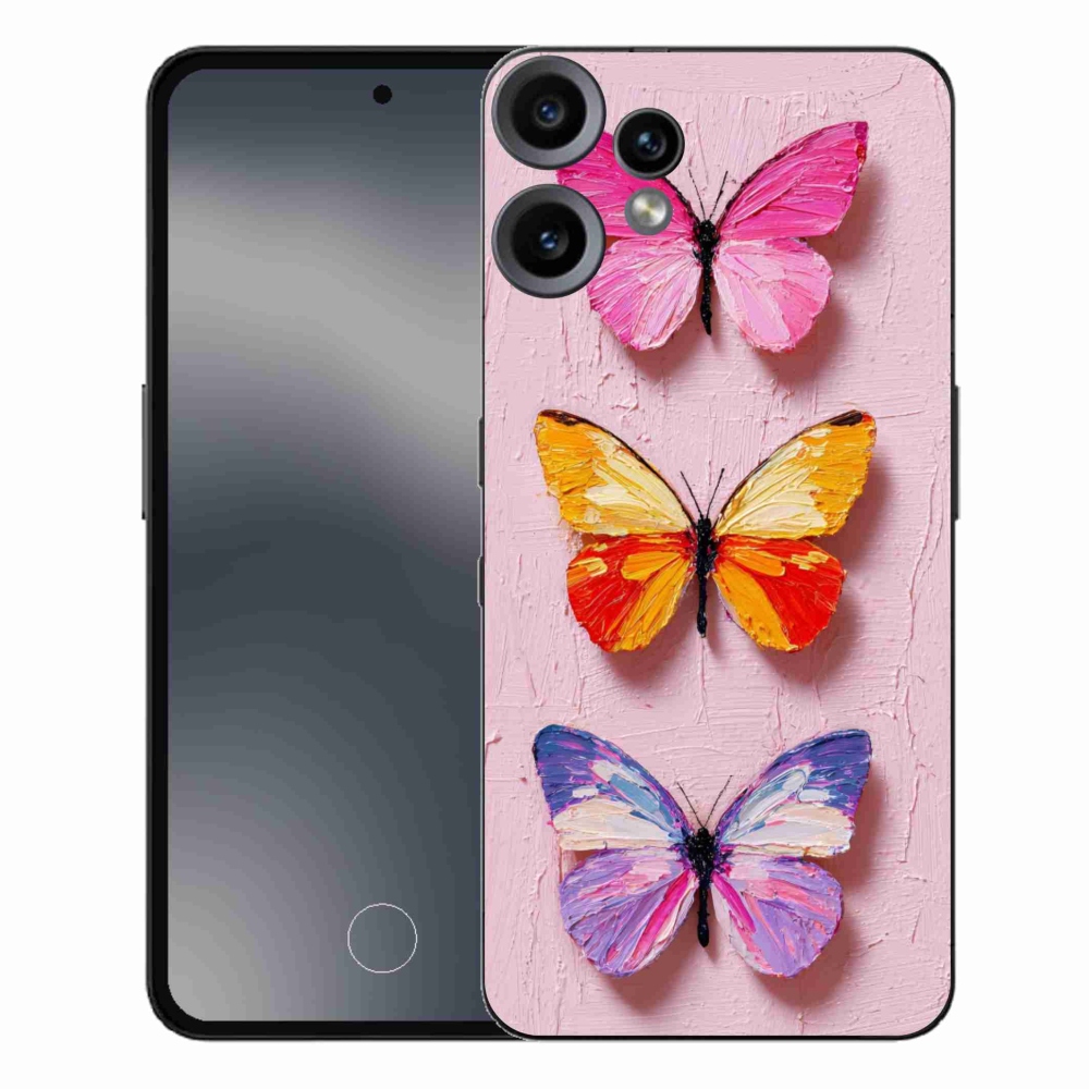 Gelový kryt mmCase na Nothing CMF Phone 2 Pro - motýlí trojice
