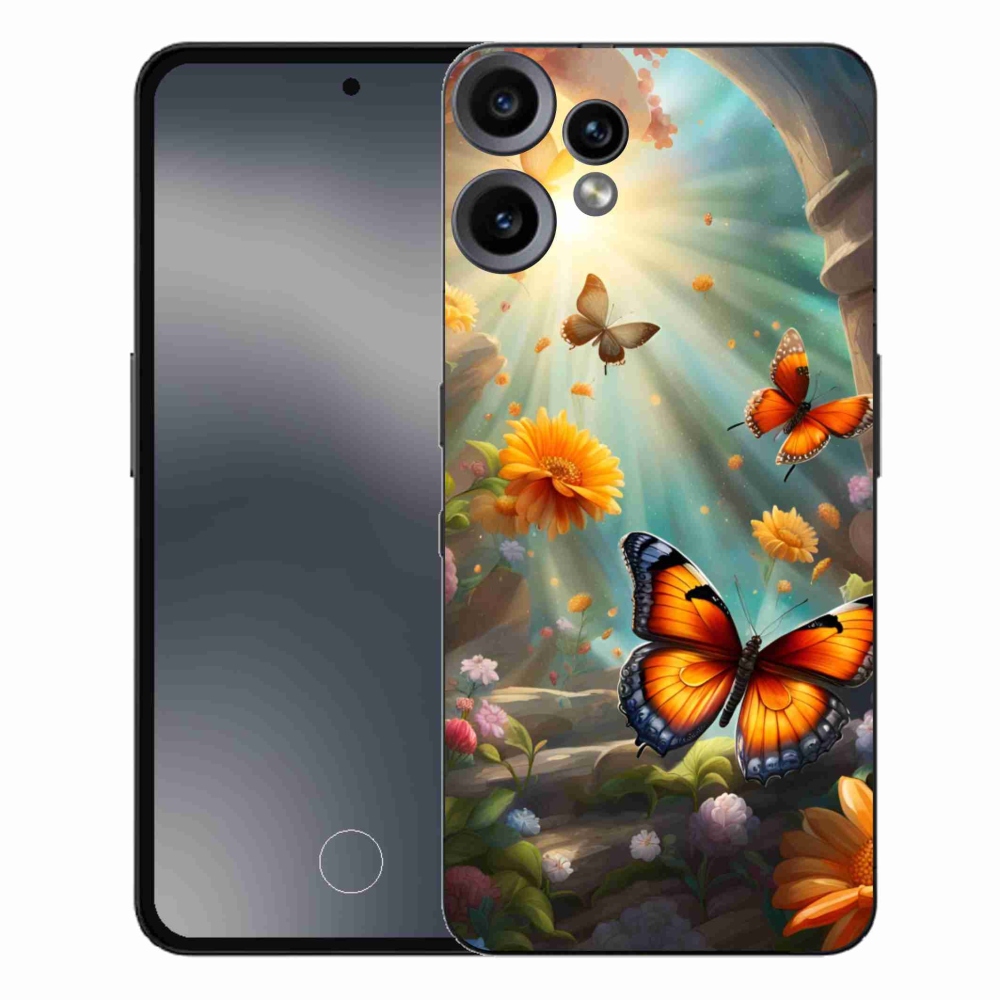 Gelový kryt mmCase na Nothing CMF Phone 2 Pro - motýlí zahrada 2