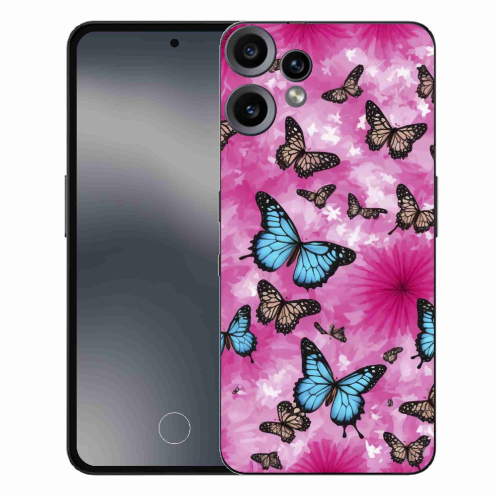 Gelový kryt mmCase na Nothing CMF Phone 2 Pro - motýlí zahrada