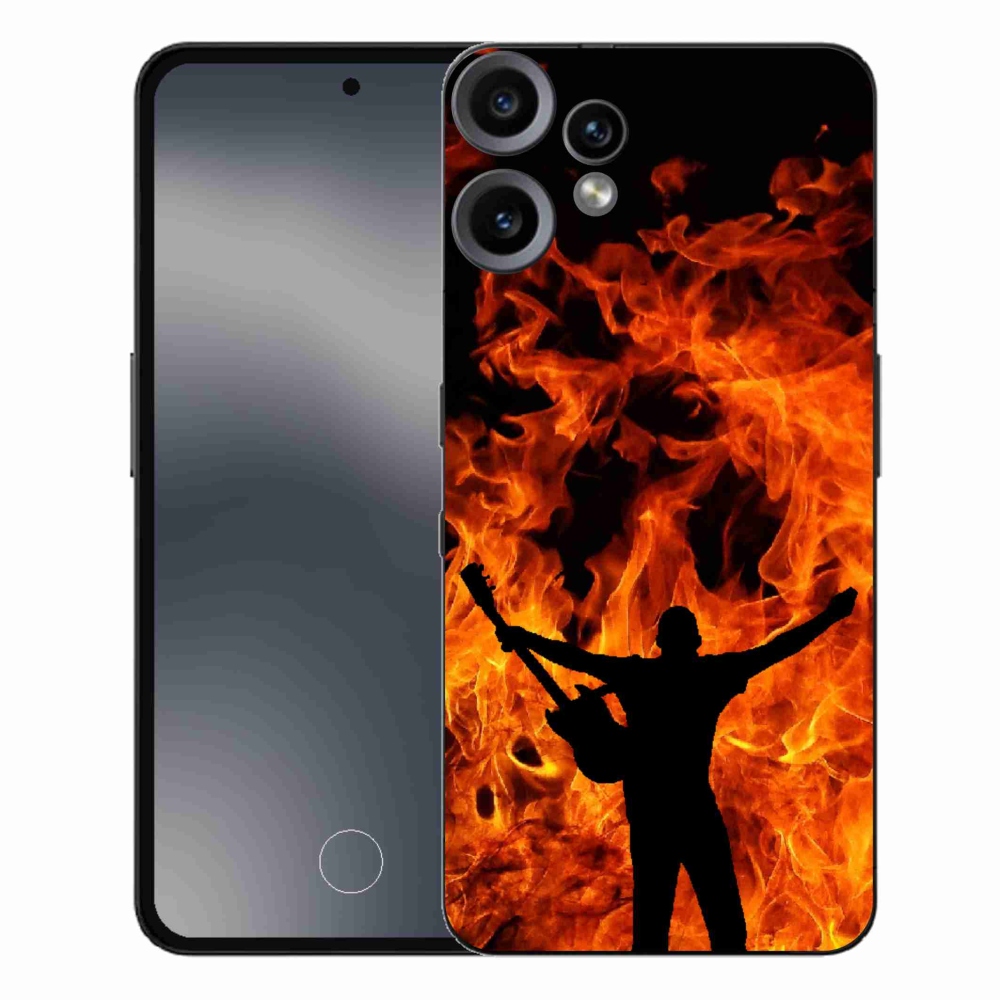 Gelový kryt mmCase na Nothing CMF Phone 2 Pro - muzikant a oheň