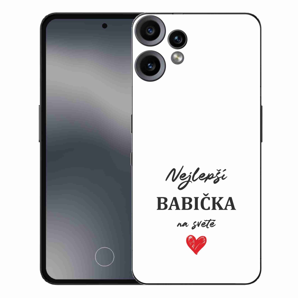 Gelový kryt mmCase na Nothing CMF Phone 2 Pro - nejlepší babička 1 bílé pozadí