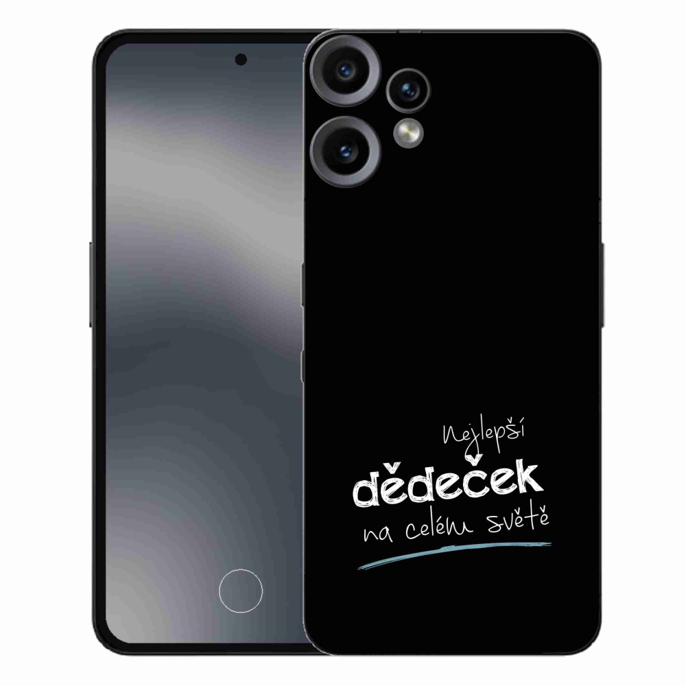 Gelový kryt mmCase na Nothing CMF Phone 2 Pro - nejlepší dědeček 3 černé pozadí