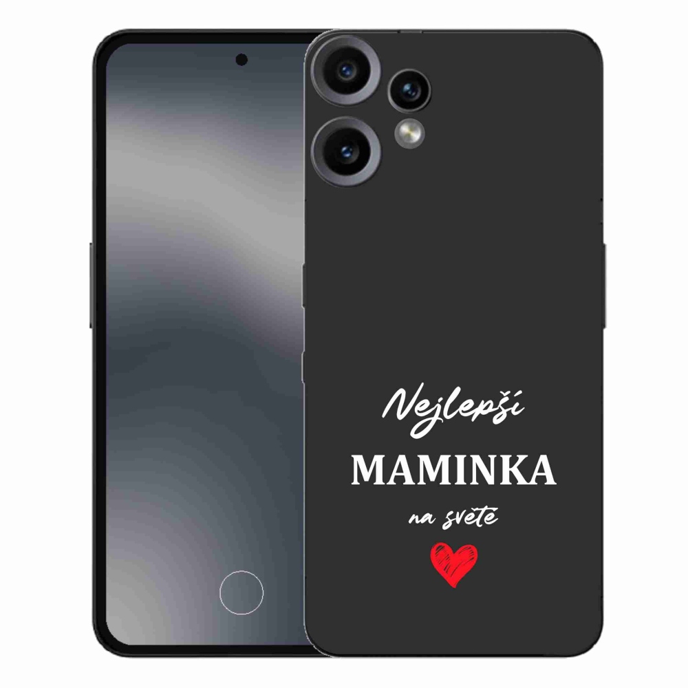 Gelový kryt mmCase na Nothing CMF Phone 2 Pro - nejlepší maminka 1 černé pozadí