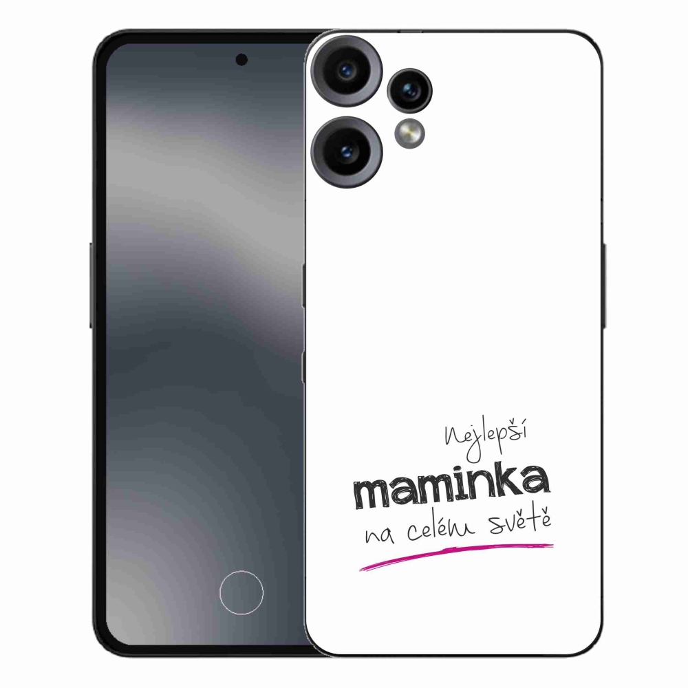 Gelový kryt mmCase na Nothing CMF Phone 2 Pro - nejlepší maminka 4 bílé pozadí