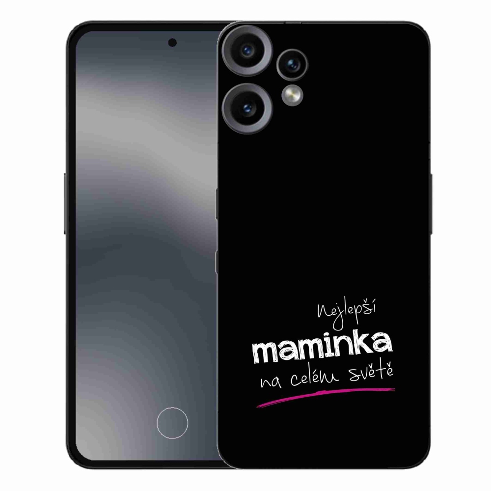 Gelový kryt mmCase na Nothing CMF Phone 2 Pro - nejlepší maminka 4 černé pozadí
