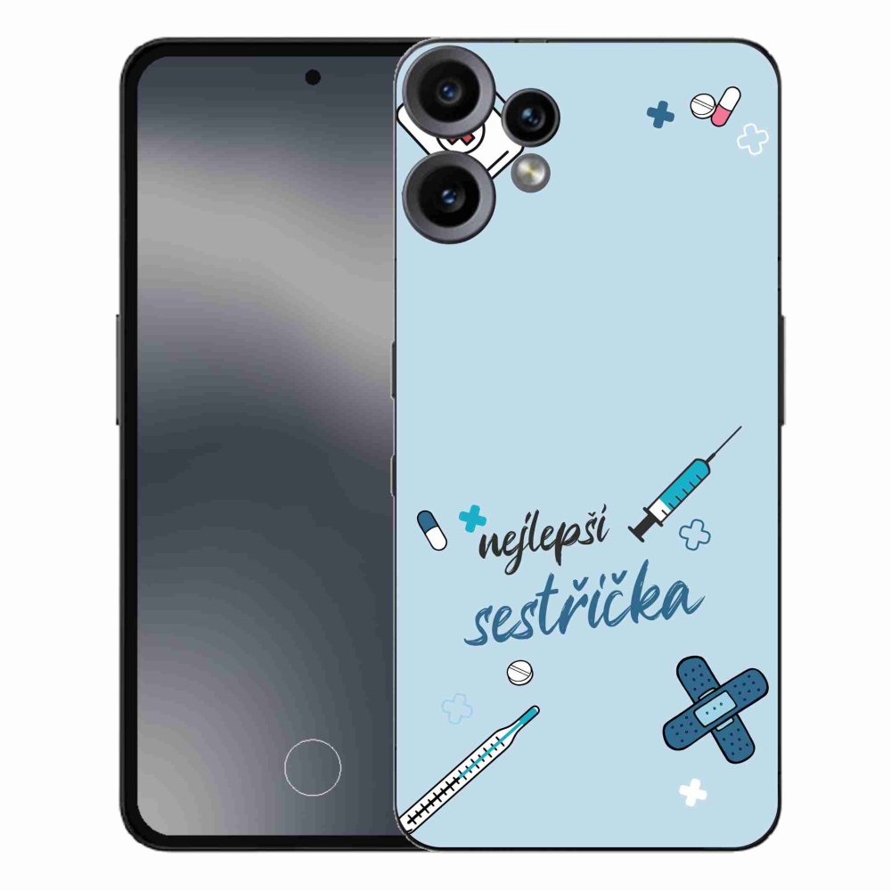 Gelový kryt mmCase na Nothing CMF Phone 2 Pro - nejlepší sestřička modré pozadí
