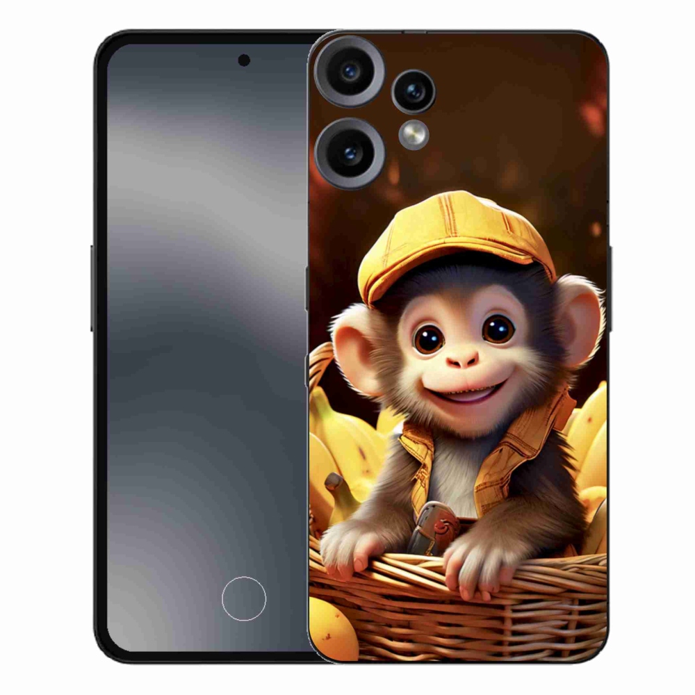 Gelový kryt mmCase na Nothing CMF Phone 2 Pro - opice v košíku