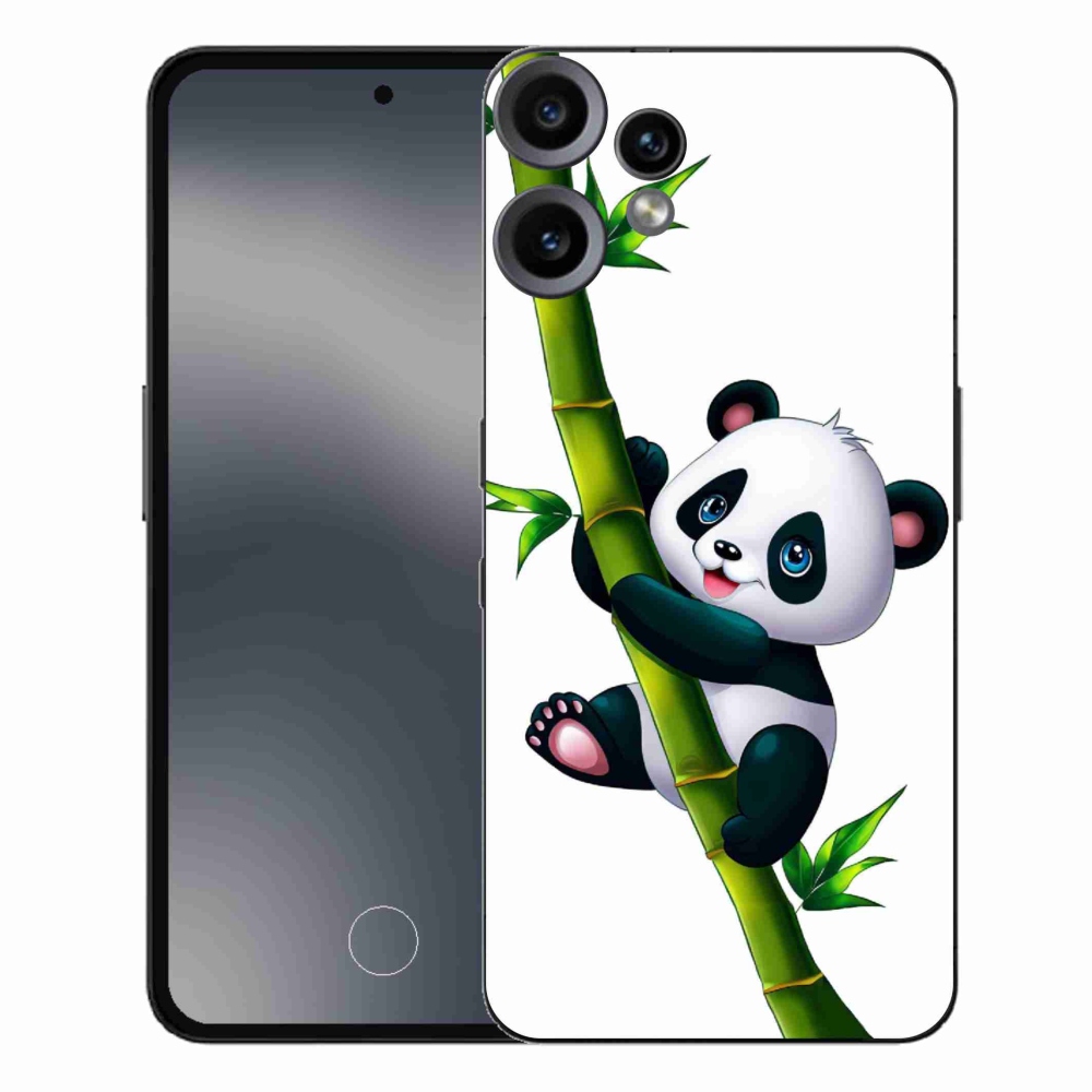 Gelový kryt mmCase na Nothing CMF Phone 2 Pro - panda na bambusu