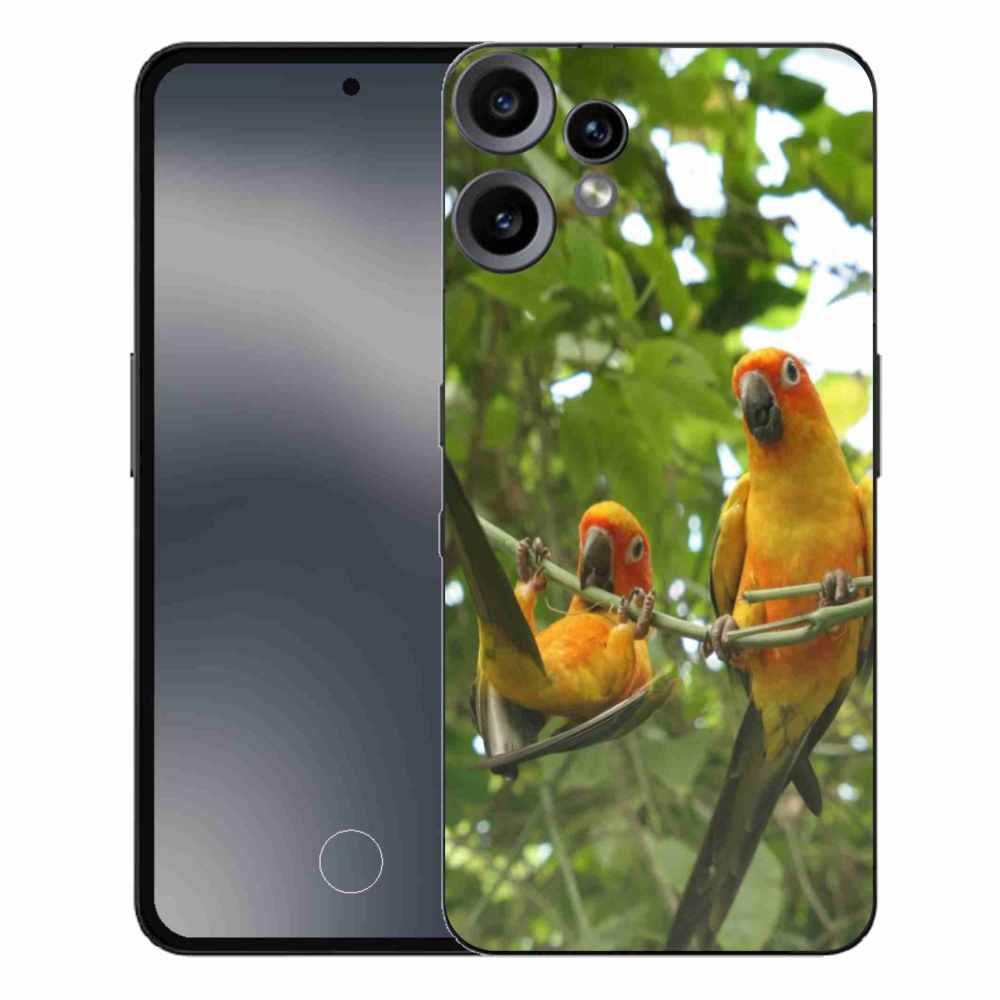 Gelový kryt mmCase na Nothing CMF Phone 2 Pro - papoušci aratingy