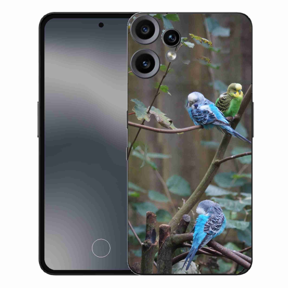 Gelový kryt mmCase na Nothing CMF Phone 2 Pro - papoušci na větvi