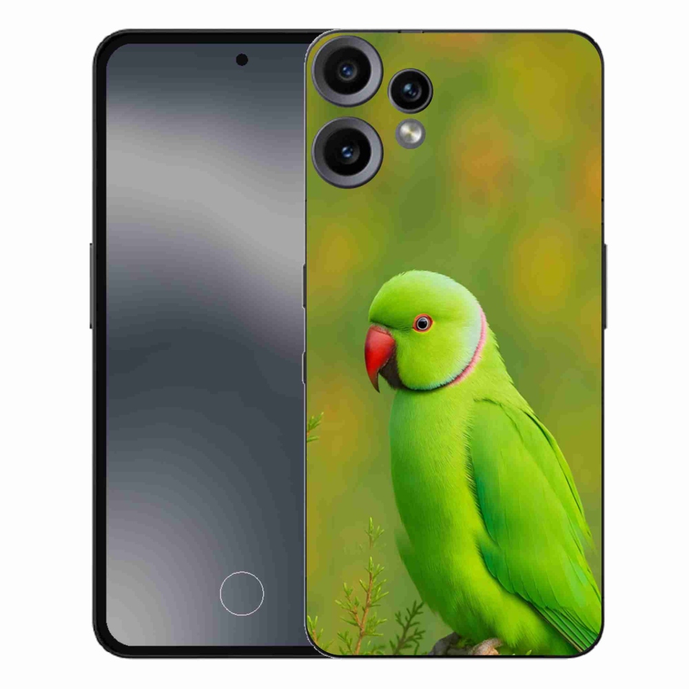 Gelový kryt mmCase na Nothing CMF Phone 2 Pro - papoušek alexandr 2
