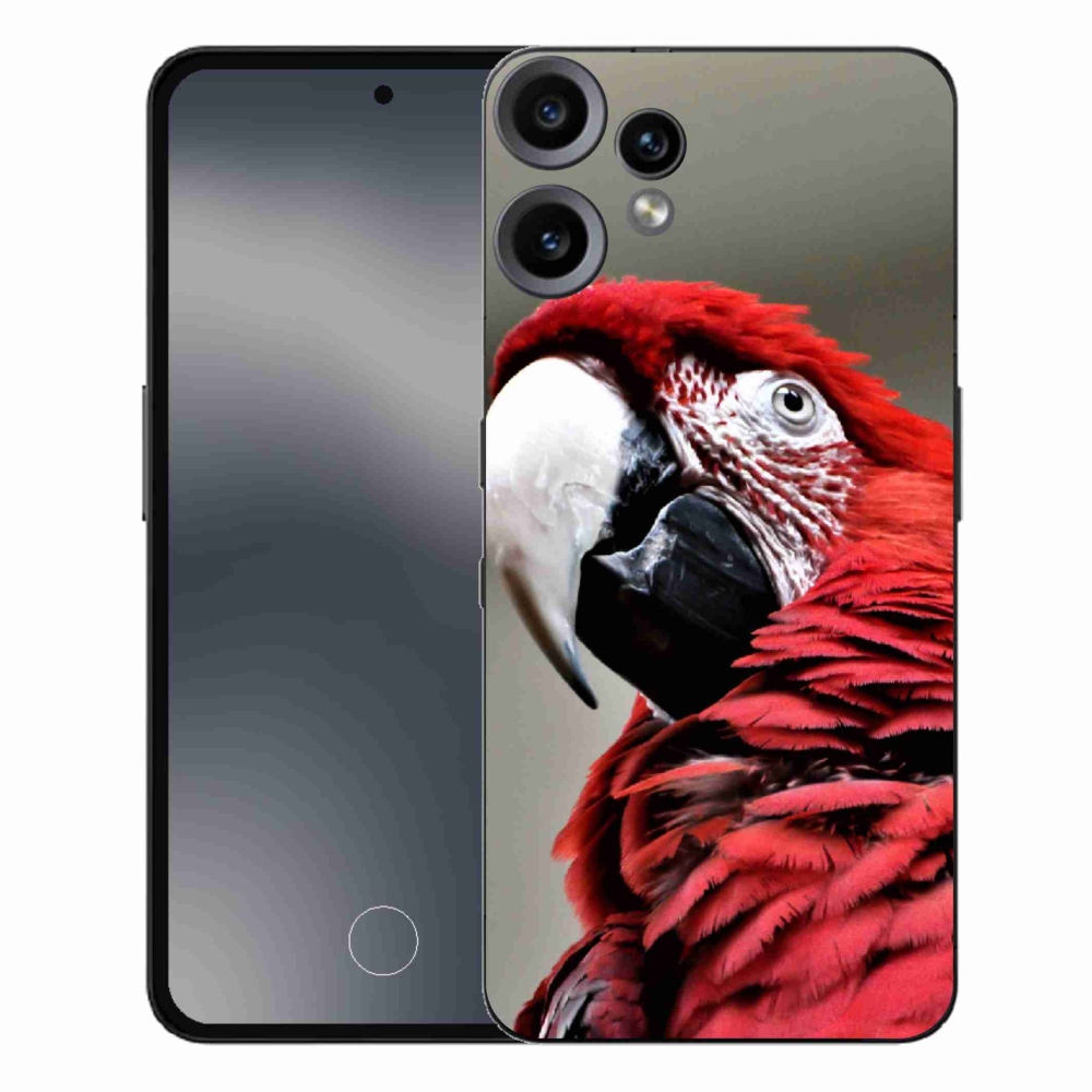 Gelový kryt mmCase na Nothing CMF Phone 2 Pro - papoušek ara červený