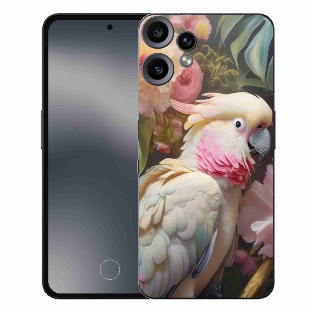 Gelový kryt mmCase na Nothing CMF Phone 2 Pro - papoušek kakadu růžový 2