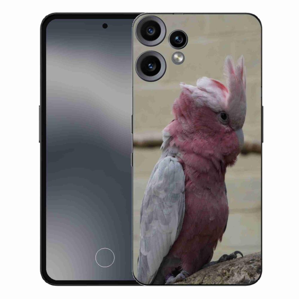 Gelový kryt mmCase na Nothing CMF Phone 2 Pro - papoušek kakadu růžový