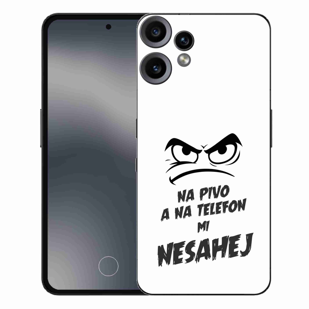 Gelový kryt mmCase na Nothing CMF Phone 2 Pro - pivní motiv 2 bílé pozadí