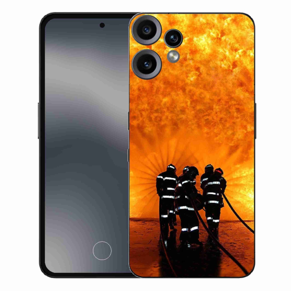 Gelový kryt mmCase na Nothing CMF Phone 2 Pro - požár