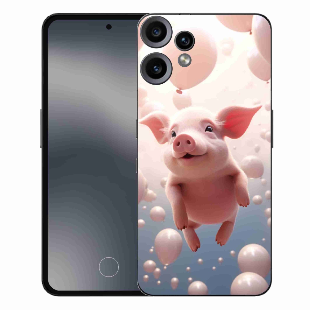 Gelový kryt mmCase na Nothing CMF Phone 2 Pro - prasátko s balónky