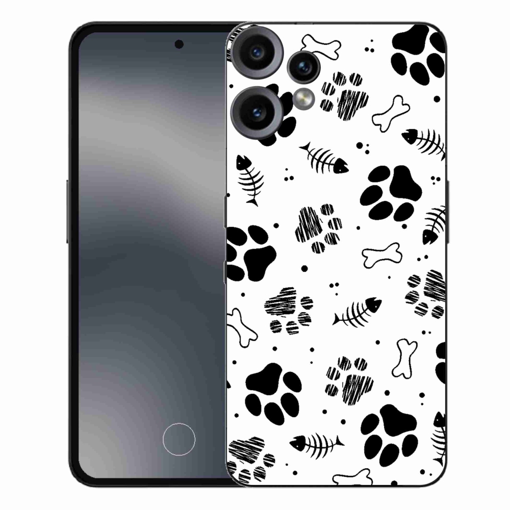 Gelový kryt mmCase na Nothing CMF Phone 2 Pro - psí tlapky 1