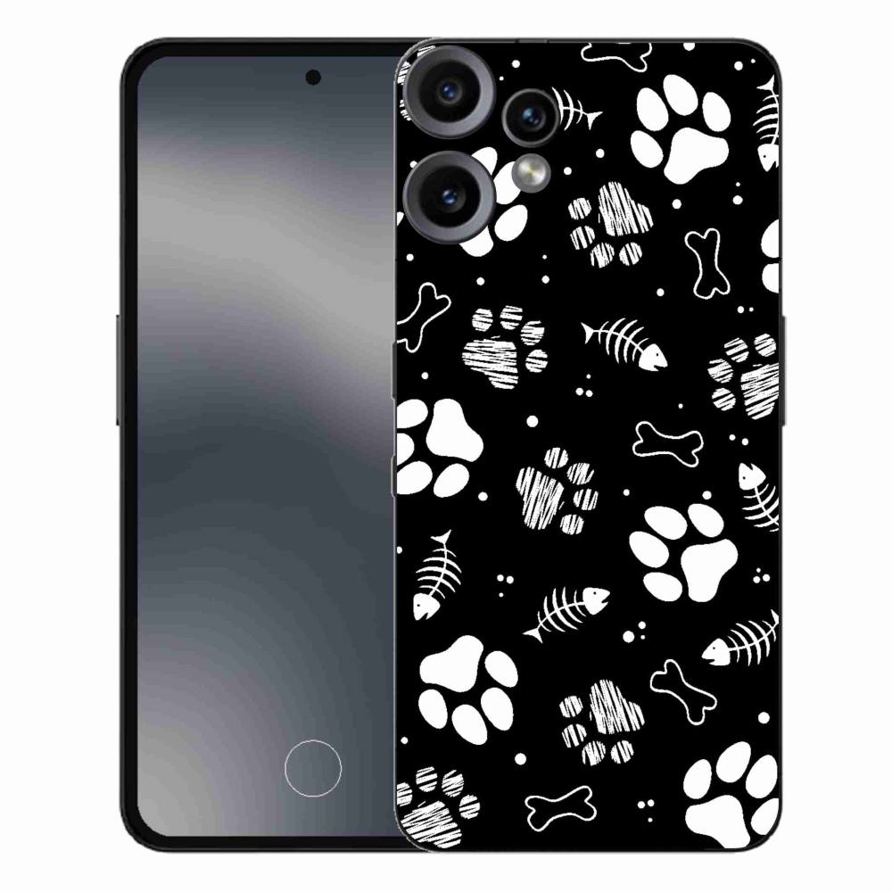 Gelový kryt mmCase na Nothing CMF Phone 2 Pro - psí tlapky