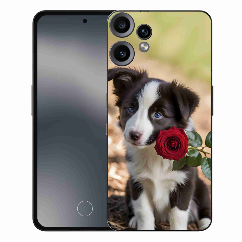 Gelový kryt mmCase na Nothing CMF Phone 2 Pro - roztomilá border kolie s růží