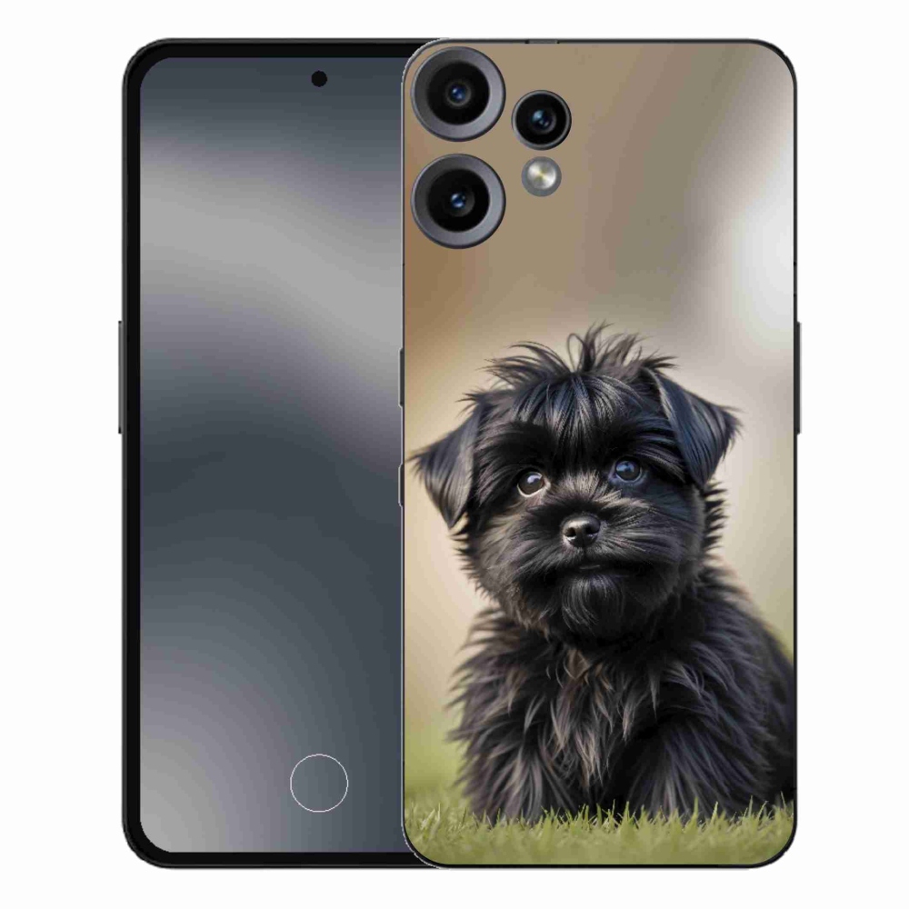 Gelový kryt mmCase na Nothing CMF Phone 2 Pro - roztomilý černý pejsek