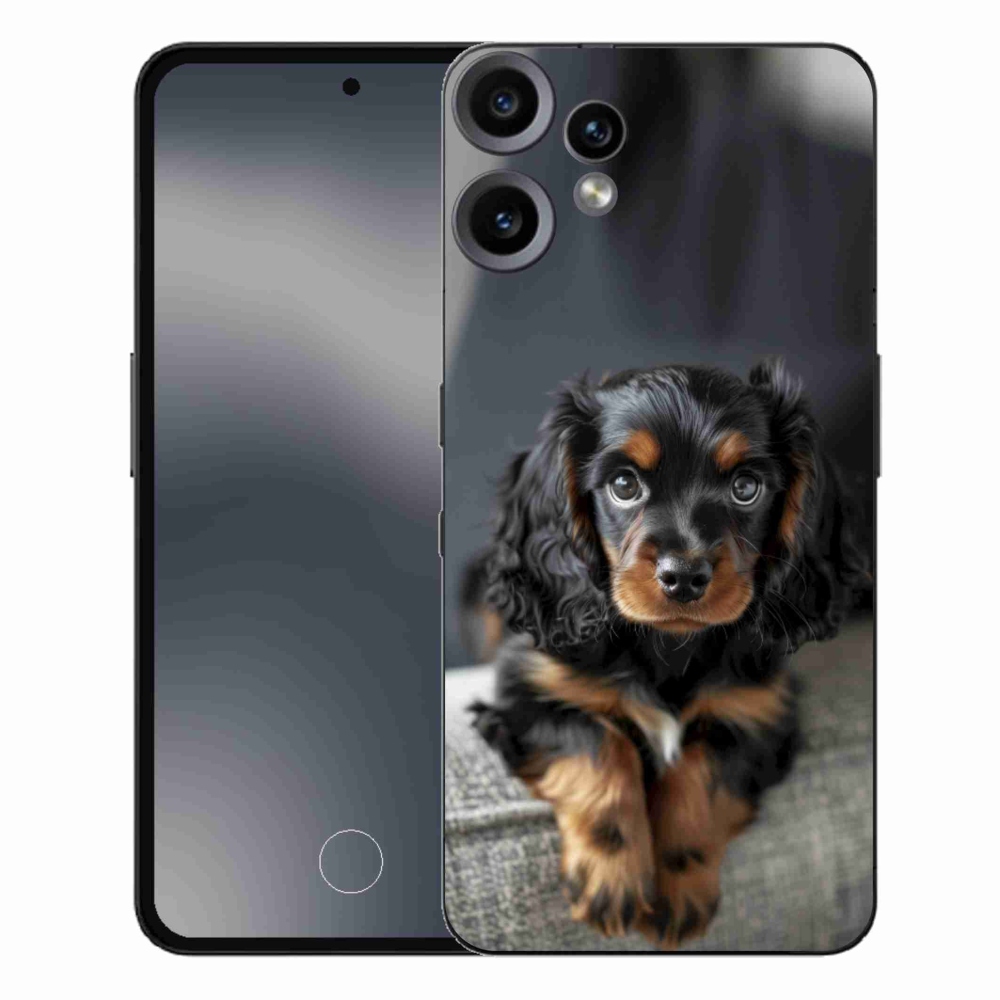 Gelový kryt mmCase na Nothing CMF Phone 2 Pro - roztomilý dlouhosrstý jezevčík