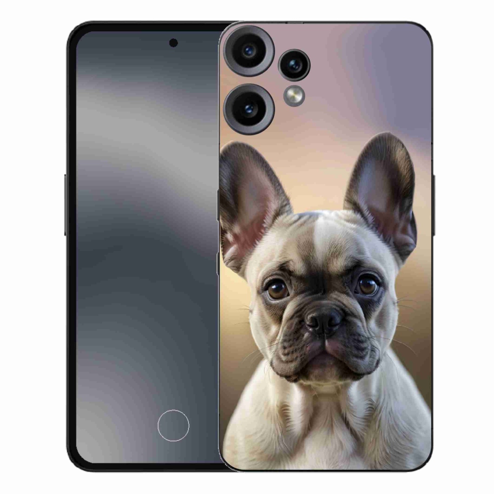 Gelový kryt mmCase na Nothing CMF Phone 2 Pro - roztomilý francouzský buldoček