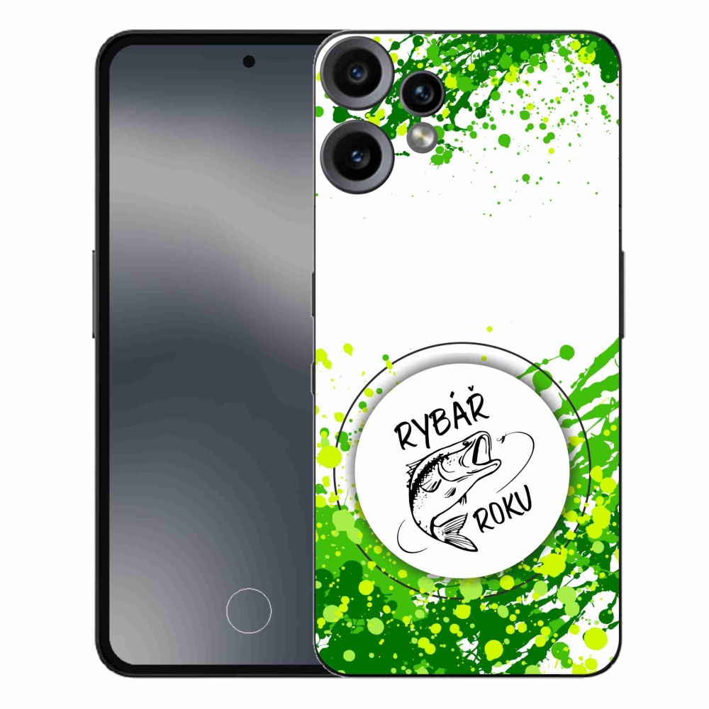 Gelový kryt mmCase na Nothing CMF Phone 2 Pro - rybář roku bílé pozadí
