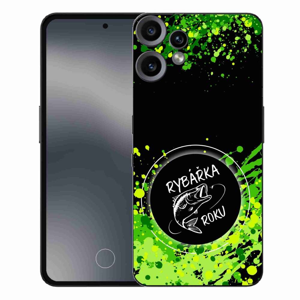 Gelový kryt mmCase na Nothing CMF Phone 2 Pro - rybářka roku černé pozadí