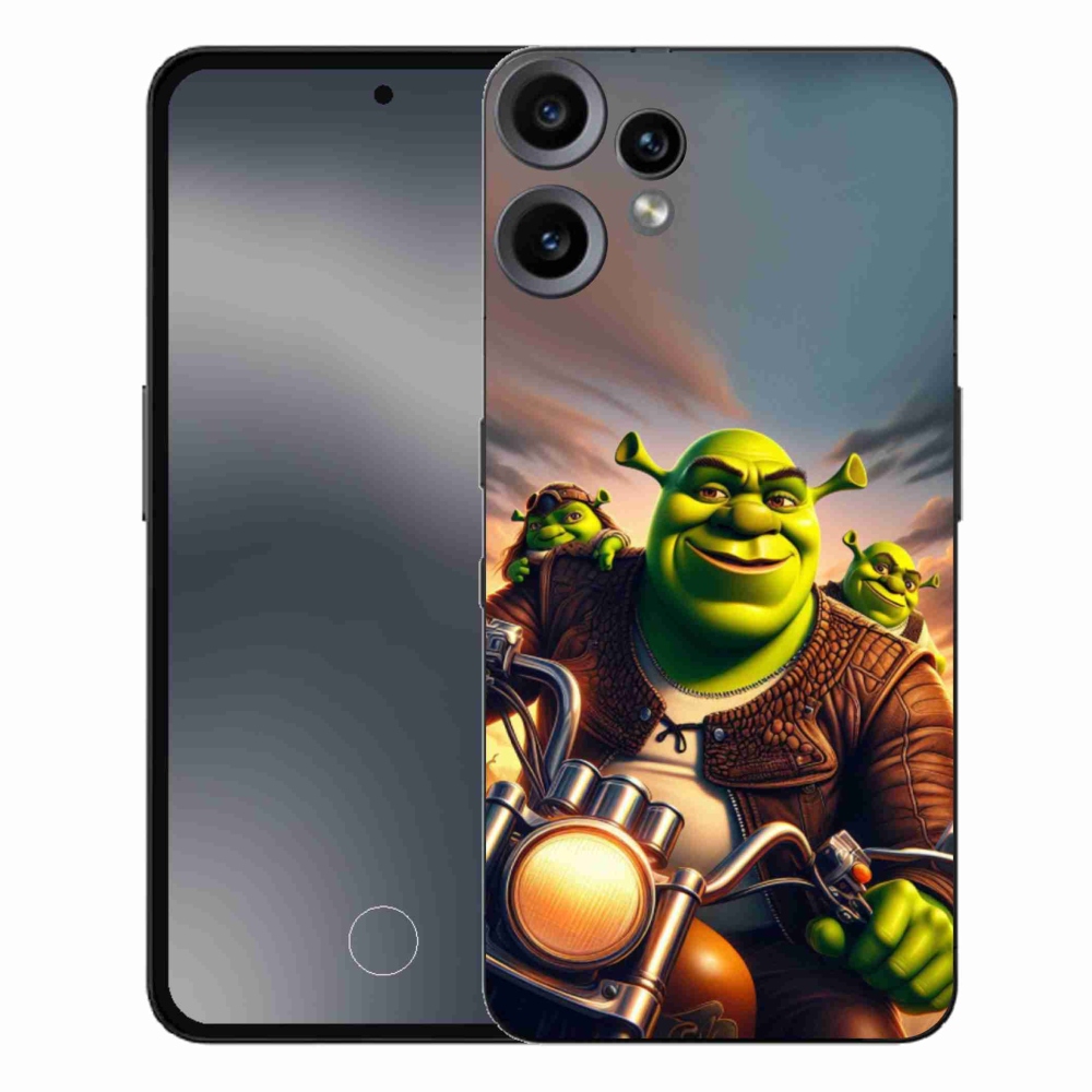 Gelový kryt mmCase na Nothing CMF Phone 2 Pro - shrek na motorce