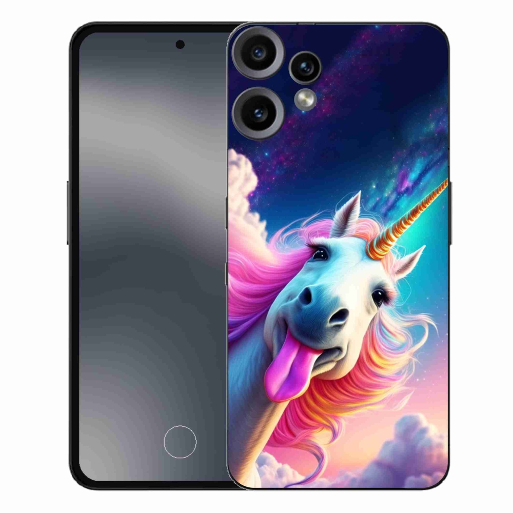 Gelový kryt mmCase na Nothing CMF Phone 2 Pro - šílený jednorožec