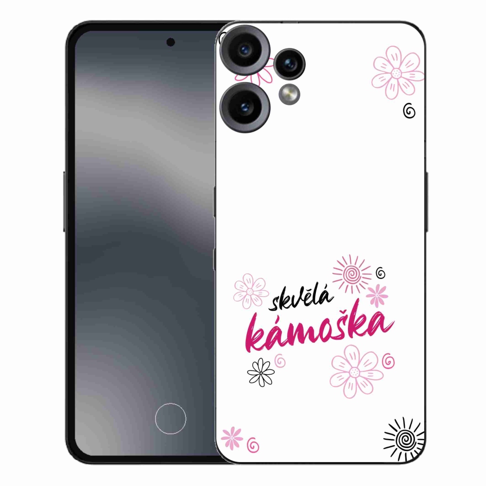 Gelový kryt mmCase na Nothing CMF Phone 2 Pro - skvělá kámoška bílé pozadí