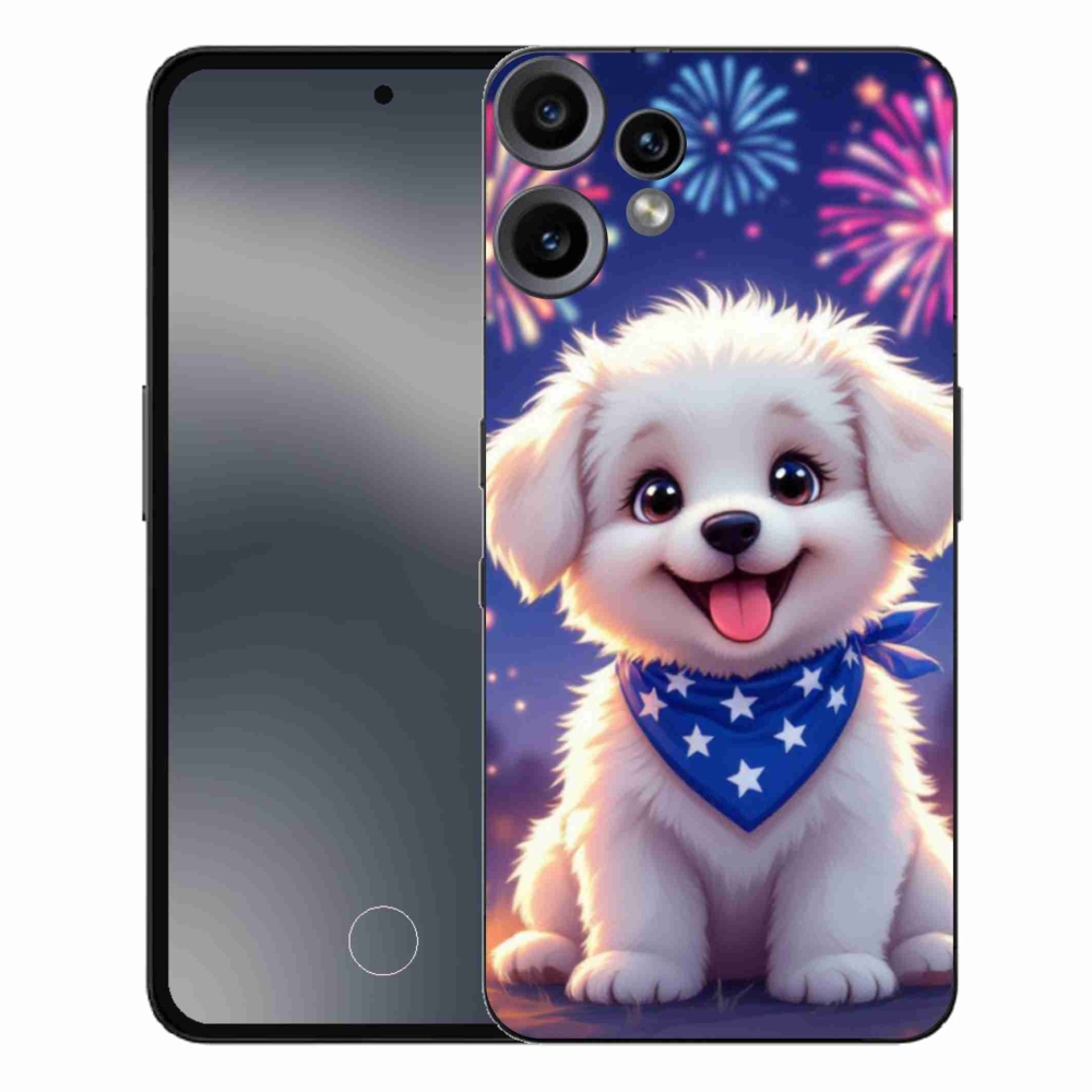 Gelový kryt mmCase na Nothing CMF Phone 2 Pro - slavnostní štěně
