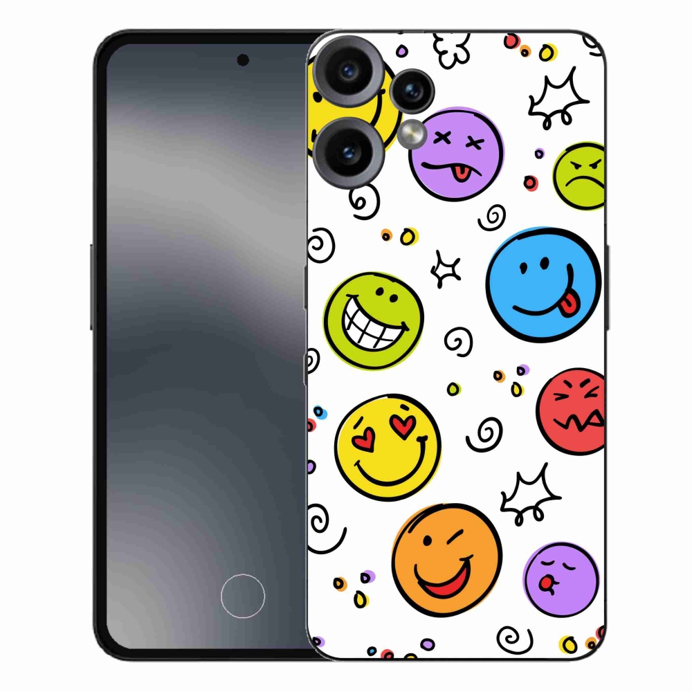 Gelový kryt mmCase na Nothing CMF Phone 2 Pro - smajlíci