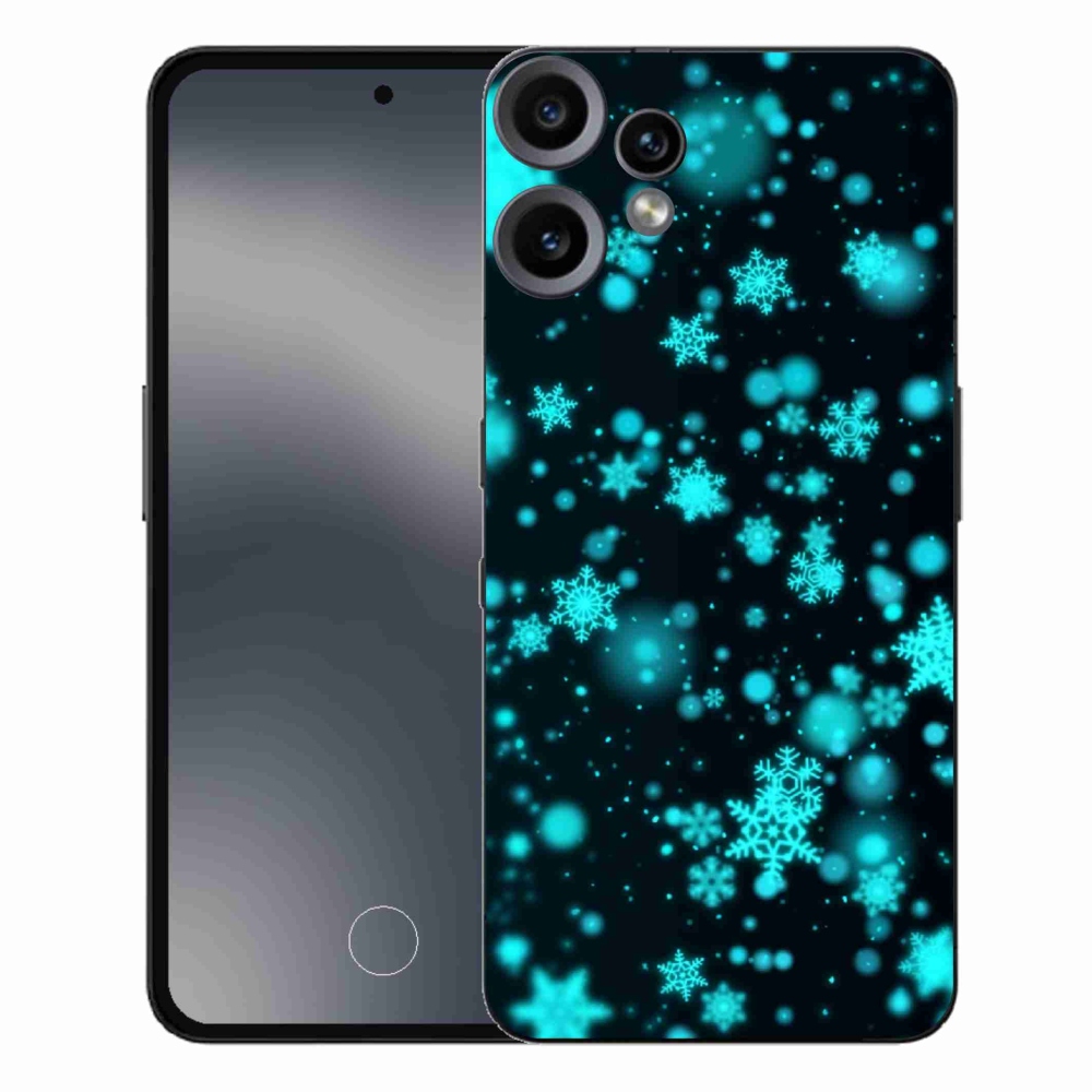 Gelový kryt mmCase na Nothing CMF Phone 2 Pro - sněhové vločky 1
