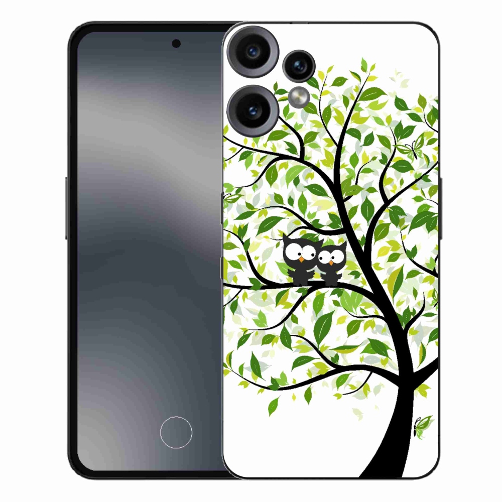 Gelový kryt mmCase na Nothing CMF Phone 2 Pro - sovičky na stromě
