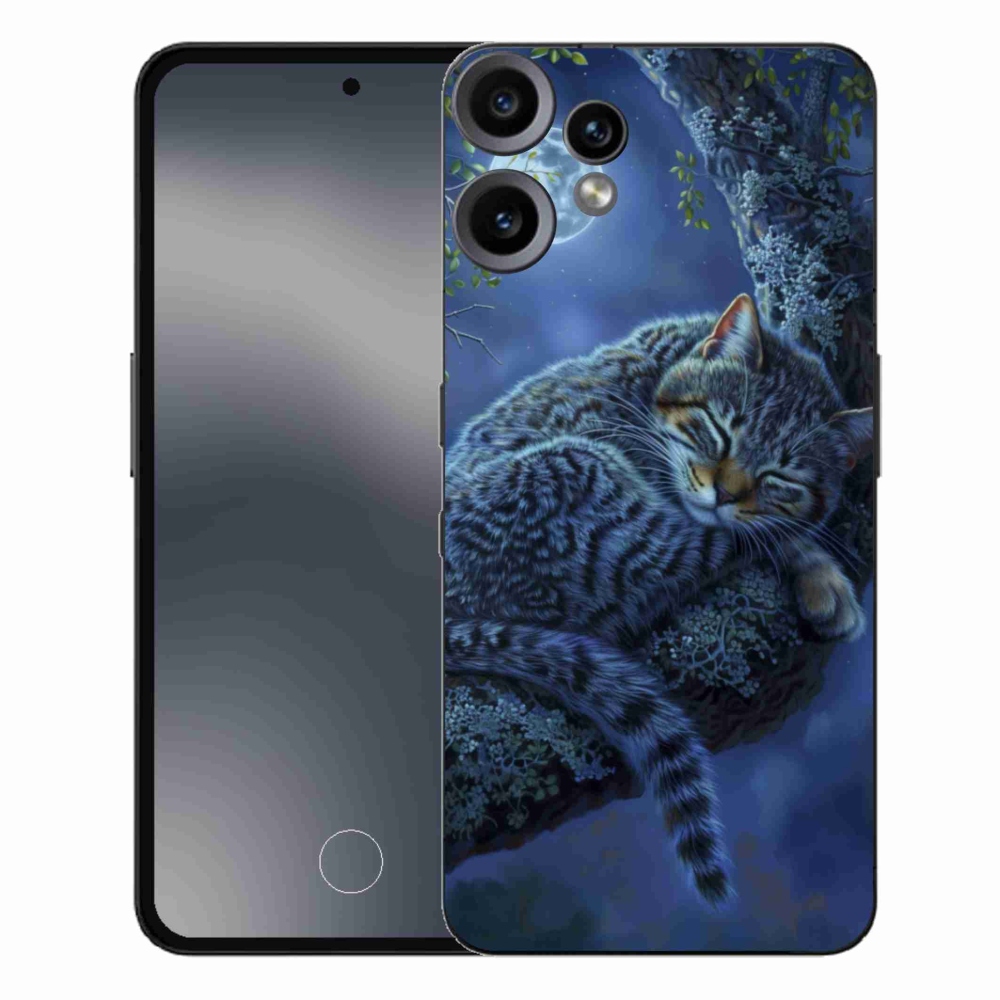 Gelový kryt mmCase na Nothing CMF Phone 2 Pro - spící kočka