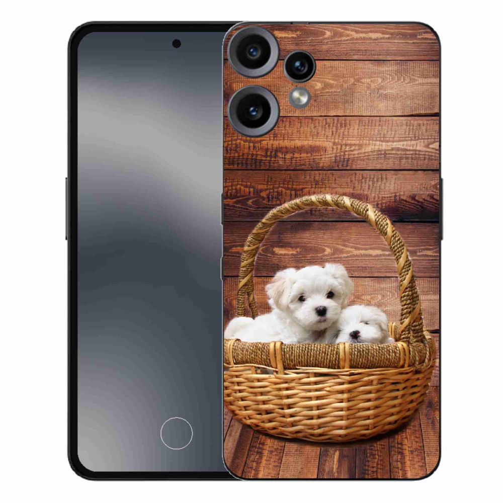 Gelový kryt mmCase na Nothing CMF Phone 2 Pro - štěňátka