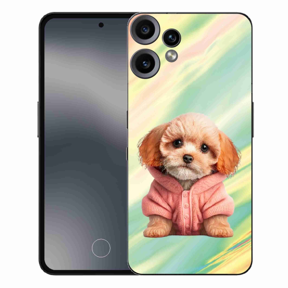 Gelový kryt mmCase na Nothing CMF Phone 2 Pro - štěně ve svetru