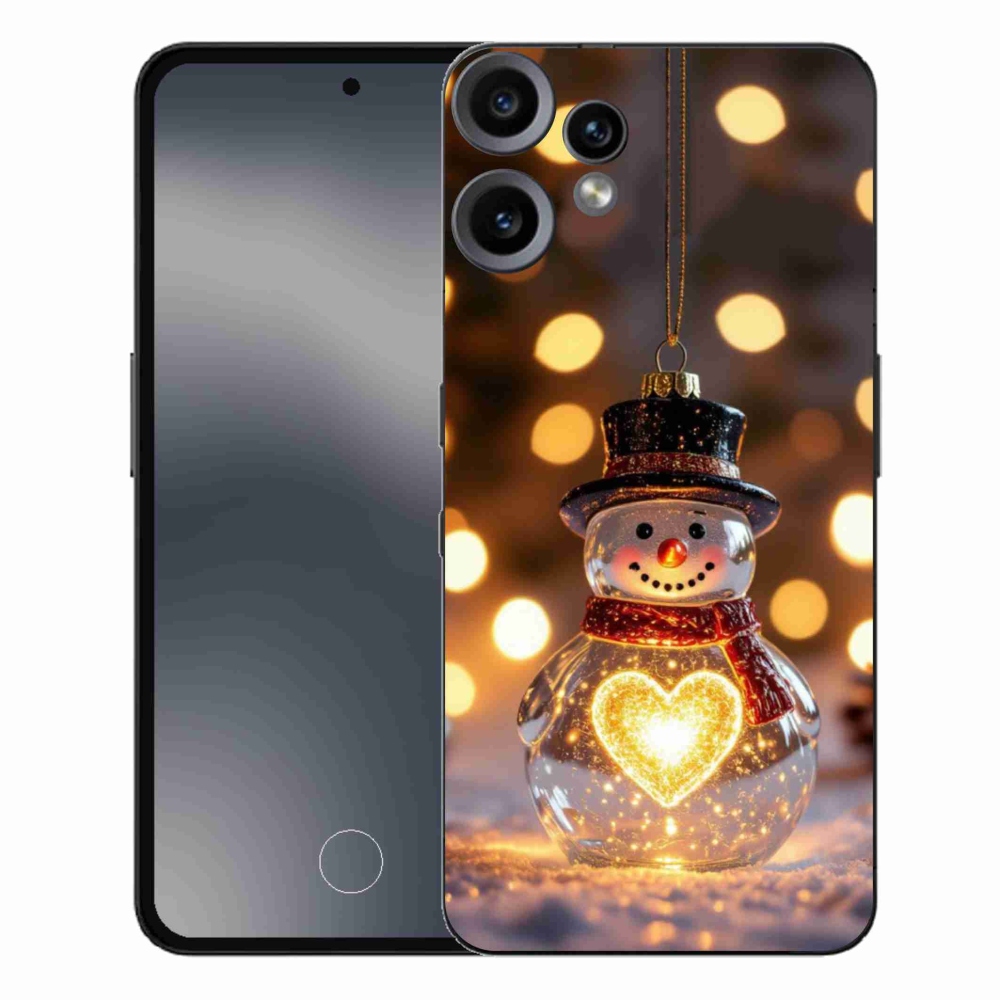 Gelový kryt mmCase na Nothing CMF Phone 2 Pro - svítící vánoční sněhulák