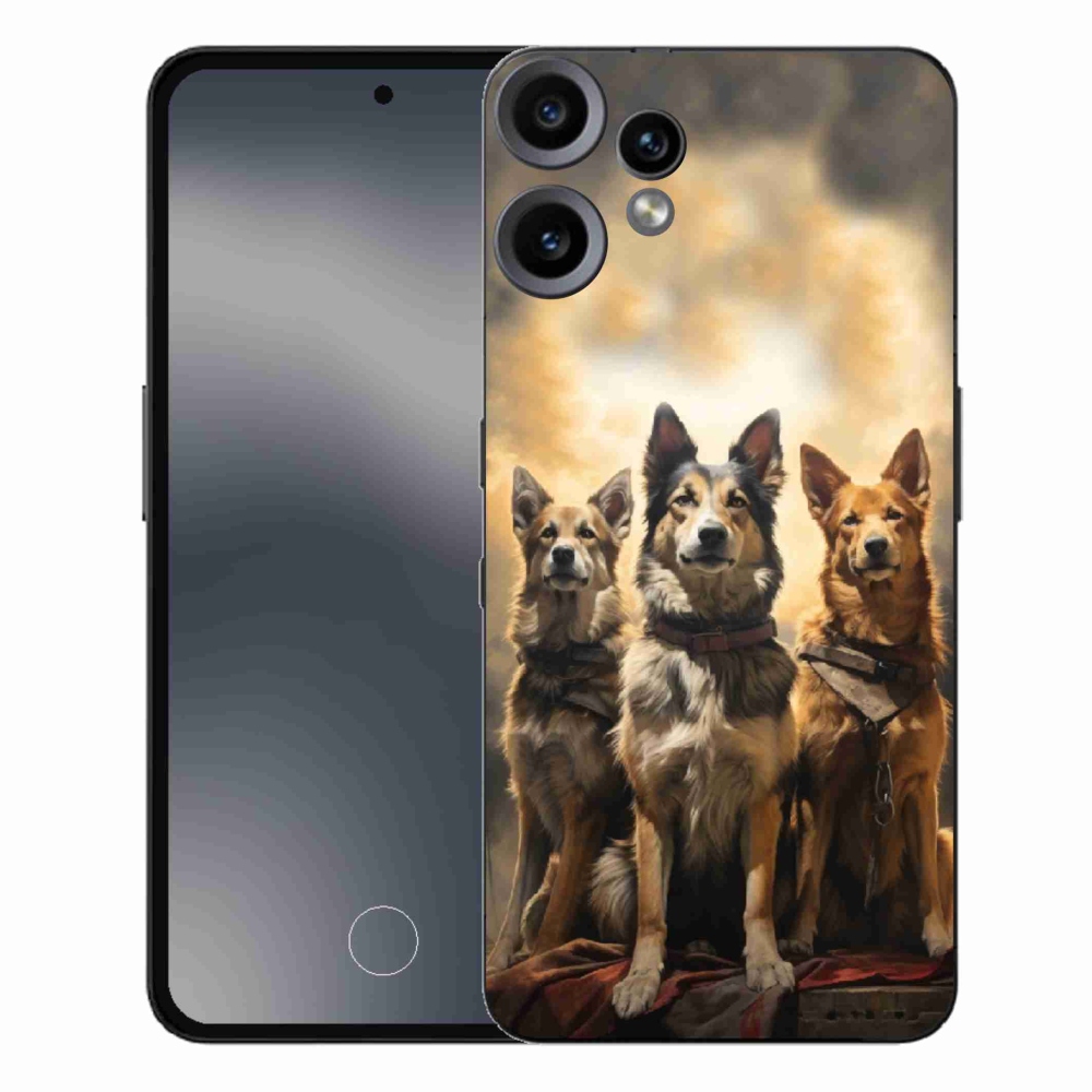 Gelový kryt mmCase na Nothing CMF Phone 2 Pro - tři psi