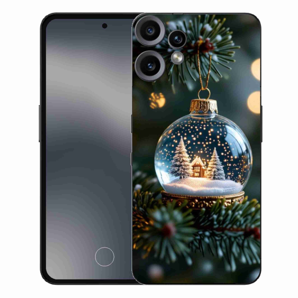 Gelový kryt mmCase na Nothing CMF Phone 2 Pro - vánoční koule 2
