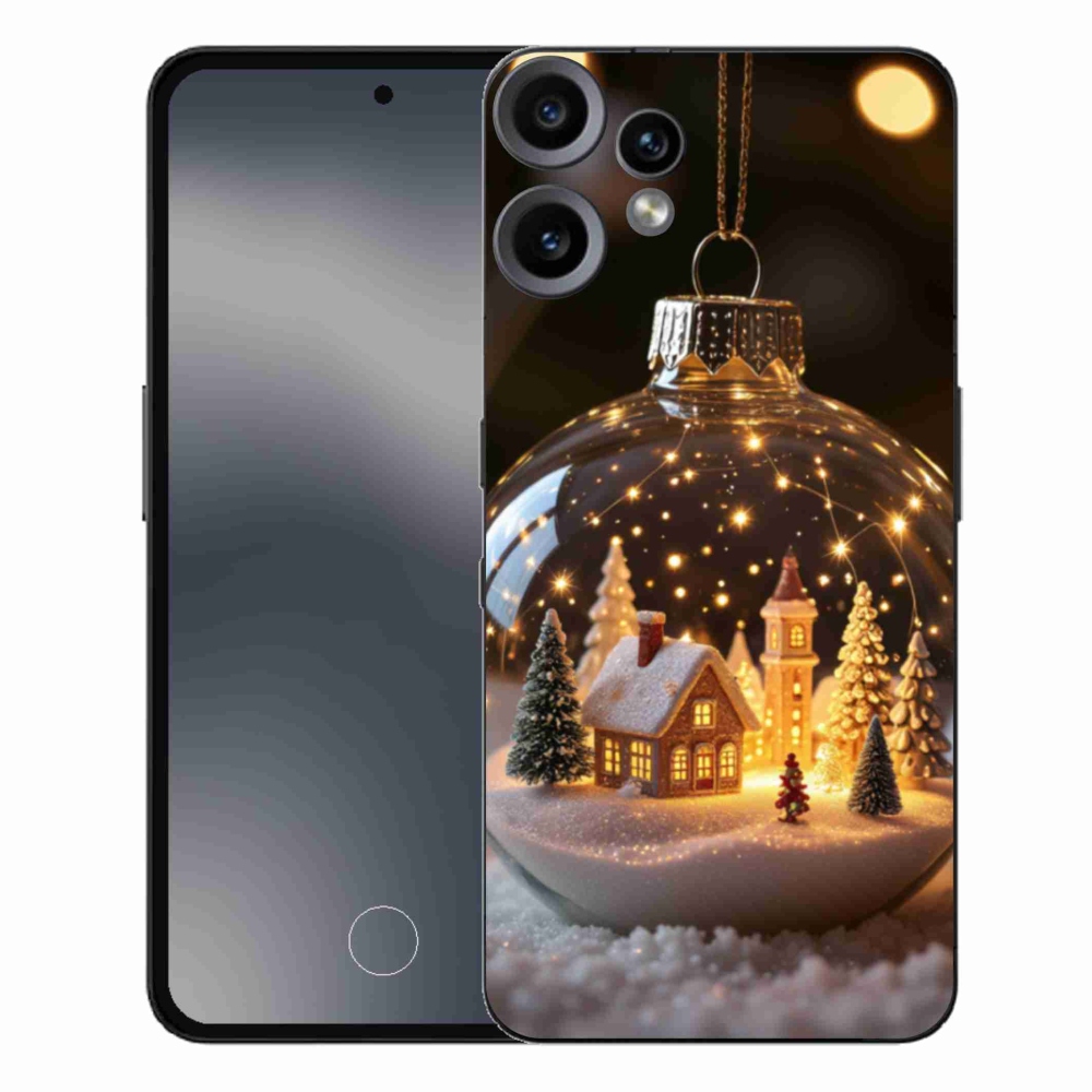 Gelový kryt mmCase na Nothing CMF Phone 2 Pro - vánoční koule 3
