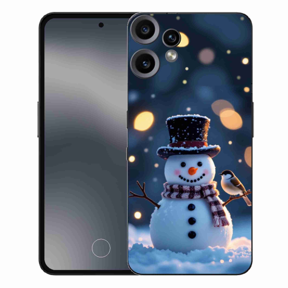 Gelový kryt mmCase na Nothing CMF Phone 2 Pro - vánoční sněhulák